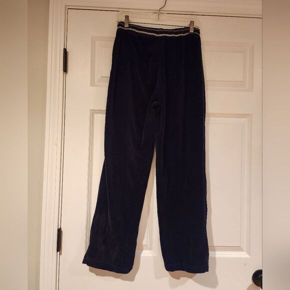 Erika stretchy black velour sweatpants S - Picture 4 of 4